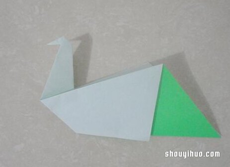 折纸水鸟的方法图解 手工水鸟的折法教程(图9)