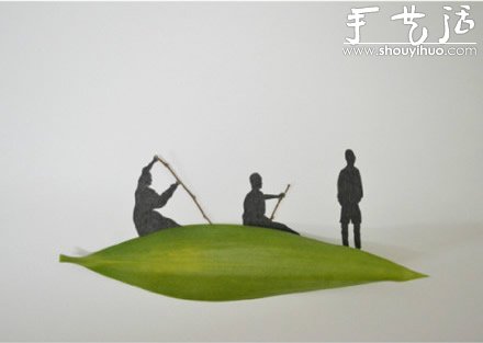创意手工DIY：叶子上的幸福生活(图5)