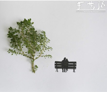 创意手工DIY：叶子上的幸福生活(图6)