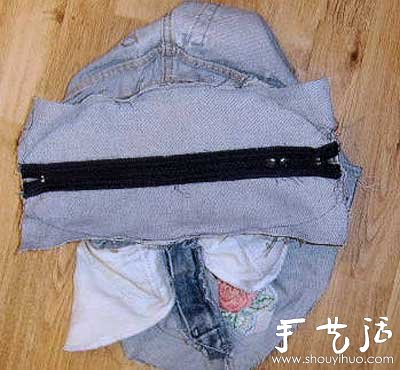 牛仔裤旧物改造 DIY牛仔手提包(图4)