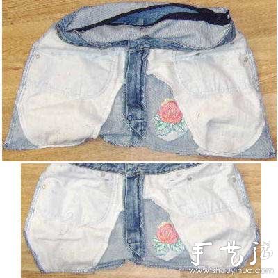 牛仔裤旧物改造 DIY牛仔手提包(图5)