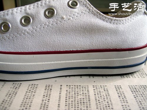 白色帆布鞋手工改造教程(图4)