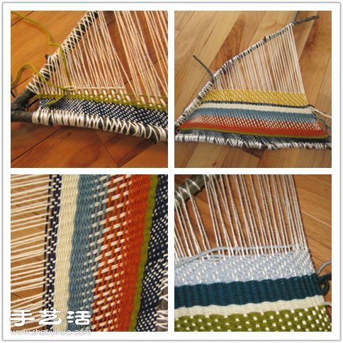 毛线编织制作自然田园风家居装饰品图解教程(图7)