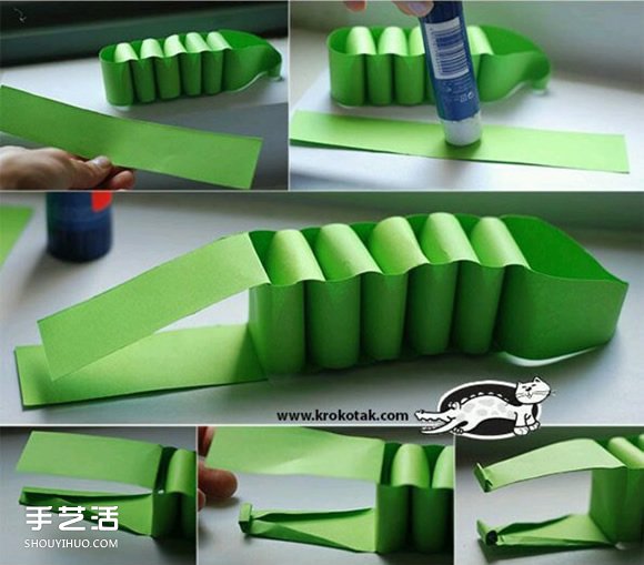 A4纸制作鳄鱼的方法 儿童玩具鳄鱼用A4纸做(图3)