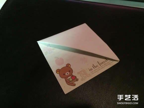 自带夹页功能的个性书签的折法图解教程(图8)