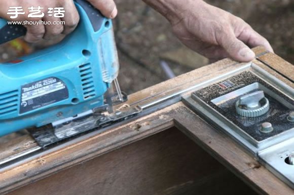 旧电视手工DIY改造怀旧鱼缸水族箱图解教程(图15)