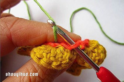 千层花的制作方法步骤 钩针千层花DIY图解教程(图11)