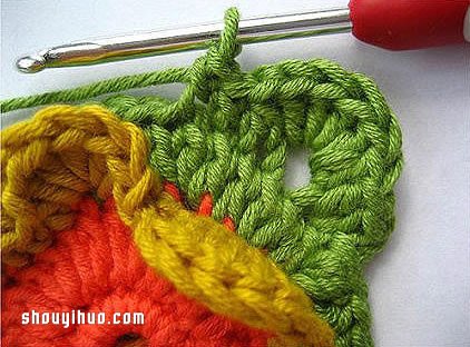 千层花的制作方法步骤 钩针千层花DIY图解教程(图15)