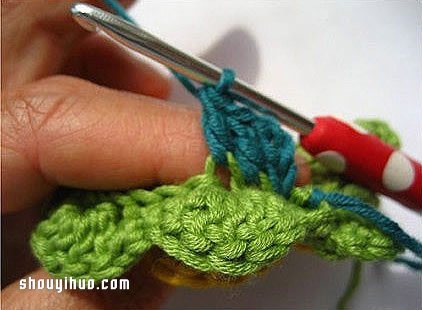 千层花的制作方法步骤 钩针千层花DIY图解教程(图18)