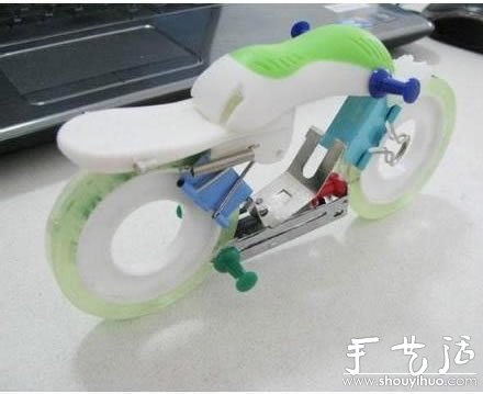 办公文具手工组装摩托车(图7)