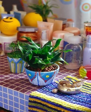 旧碗DIY地中海风情花瓶 - 双维造物网