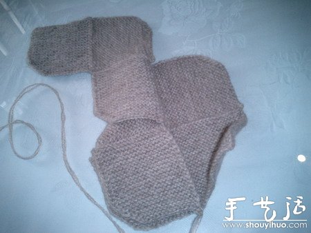 给小宝宝编织保暖袜子的手工教程(图6)