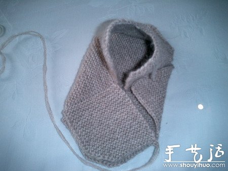 给小宝宝编织保暖袜子的手工教程(图9)