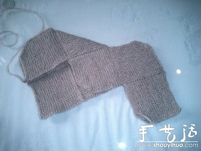 给小宝宝编织保暖袜子的手工教程(图7)