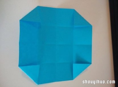 六孔笔筒的折法 折纸制作多彩笔筒图解教程(图4)