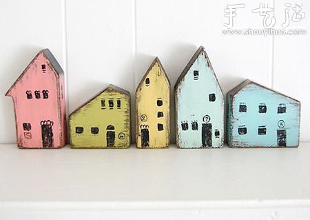 废旧小木块手工DIY的创意工艺作品(图1)