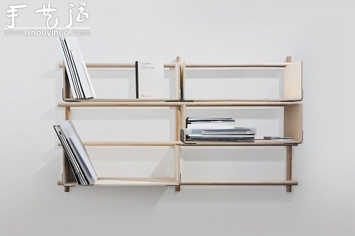 便于收纳、搬移的壁挂式搁架(图2)