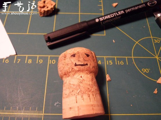 软木塞DIY制作灰袍甘道夫(图4)