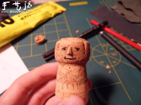 软木塞DIY制作灰袍甘道夫(图6)