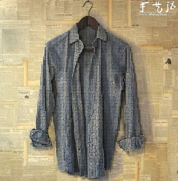 螺丝钉DIY制作的衬衫(图1)