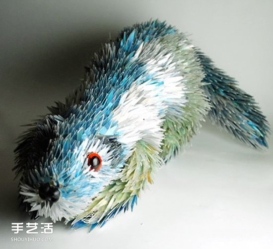 光盘变废为宝制作动物 精美CD光盘动物DIY图片(图9)