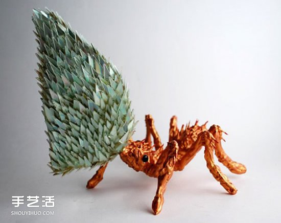 光盘变废为宝制作动物 精美CD光盘动物DIY图片(图2)