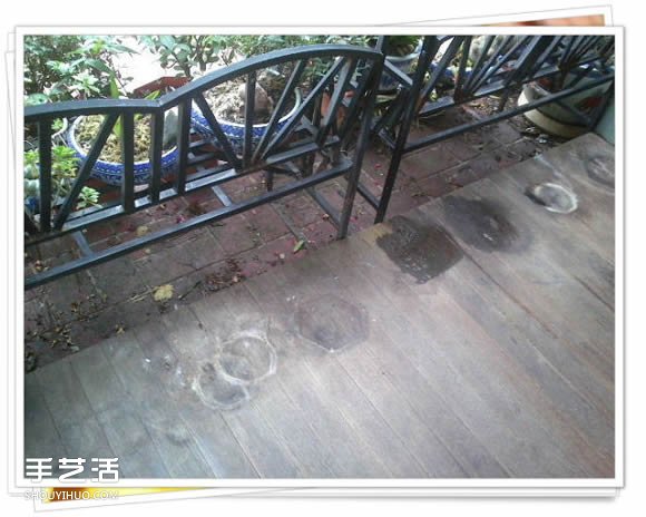 铁架子废物利用 DIY手工制作搁置花盆的架子(图11)
