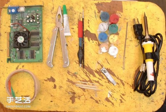 电路板电子元件变废为宝 DIY手工制作小蜘蛛(图2)