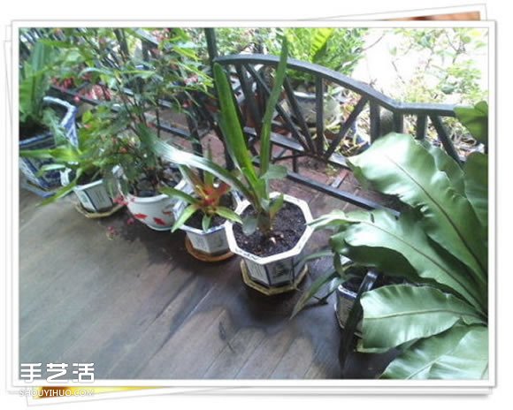 铁架子废物利用 DIY手工制作搁置花盆的架子(图2)