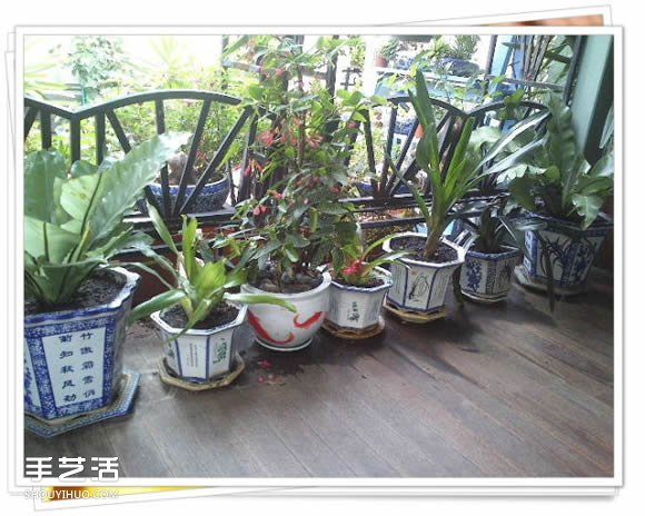 铁架子废物利用 DIY手工制作搁置花盆的架子(图10)
