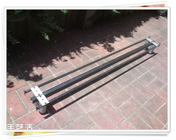 铁架子废物利用 DIY手工制作搁置花盆的架子(图9)