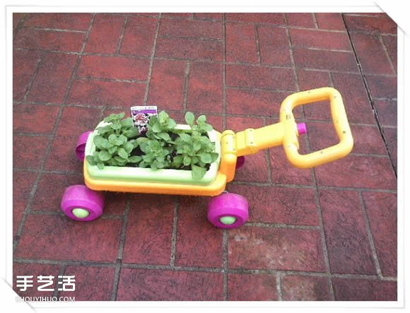 铁架DIY花盆架子图解 旧玩具废物利用做花盆架(图14)