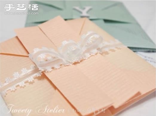 折纸结婚请柬 结婚请柬的折法教程 - 双维造物网