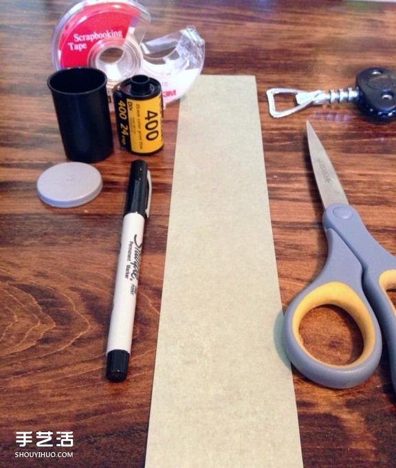 手工婚礼邀请卡制作 胶卷DIY创意婚礼请柬(图2)