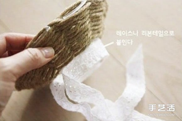 麻绳收纳盘制作方法图解 DIY麻绳收纳盘子教程(图8)