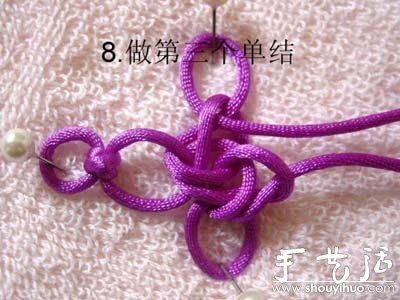 手工编织冰花结手链的方法(图8)