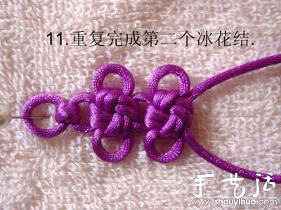 手工编织冰花结手链的方法(图11)