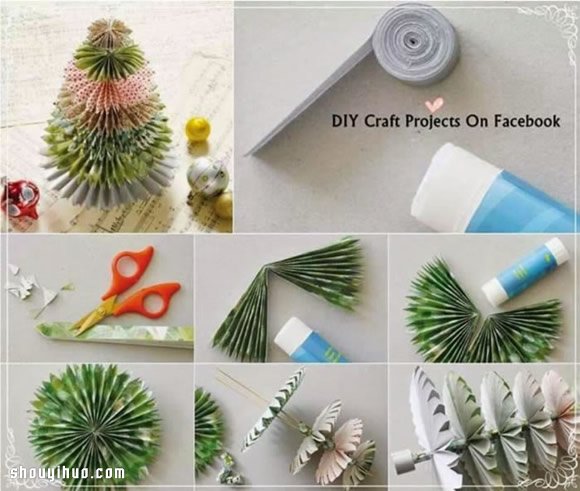 造型独特的圣诞树折纸手工制作DIY图解教程(图1)