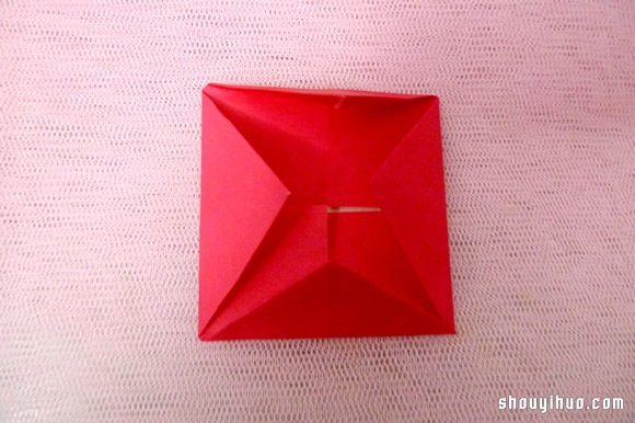 纸绣球的做法 折纸绣球花手工制作图解教程(图8)