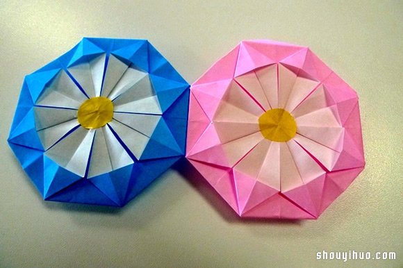 纸绣球的做法 折纸绣球花手工制作图解教程(图14)