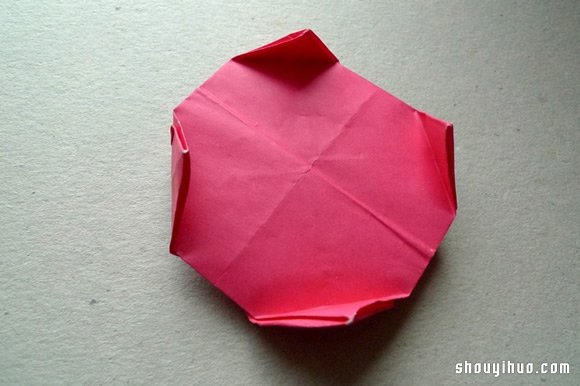 纸绣球的做法 折纸绣球花手工制作图解教程(图15)