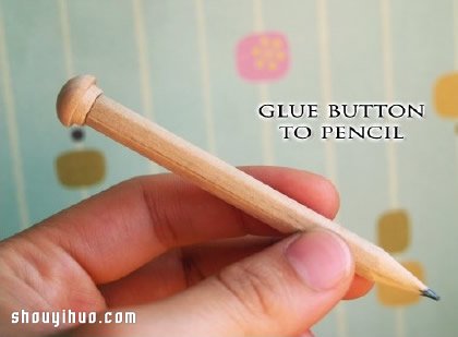 自制治愈系小蘑菇铅笔创意手工制作图解教程(图3)