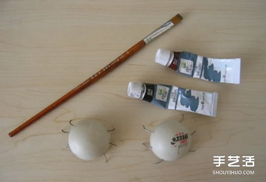 简单幼儿小手工：乒乓球制作七星瓢虫的方法(图4)