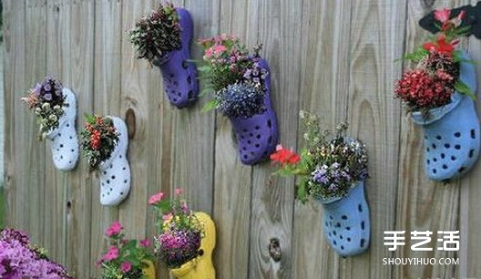 废旧鞋子制作花盆的方法 旧鞋子DIY花盆教程(图6)