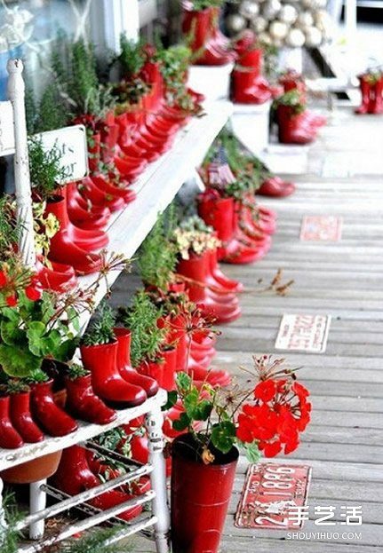 废旧鞋子制作花盆的方法 旧鞋子DIY花盆教程(图8)