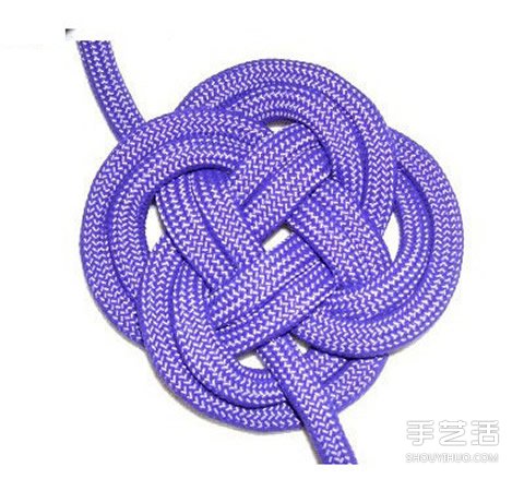 驱魔护身绳结：云结和所罗门印结的编法图解(图9)
