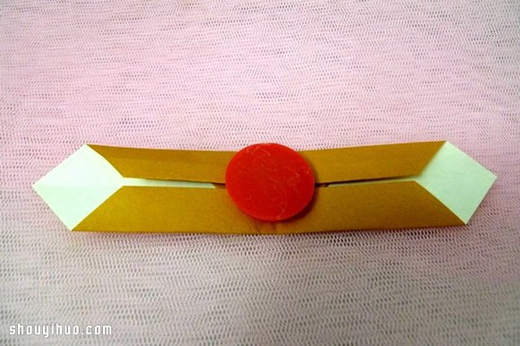 戒指的折法步骤图解 手工折纸手表图解教程(图8)