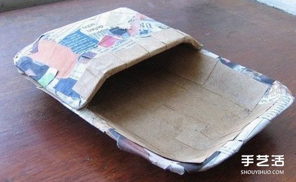 一次性塑料饭盒手工制作好用的储物盒收纳墙(图3)