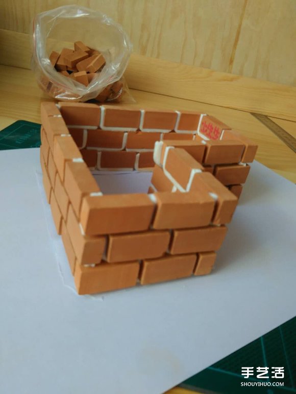 将花坛搬到桌子上！利用废砖头DIY制作花盆(图4)