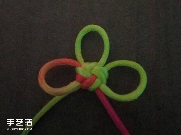 简单冰花结的编织方法 手工编冰花结的步骤图解 - 双维造物网